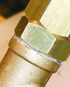 Reduktionsmuffe Messing 3/8" auf 1/4" für Hochdruckpumpe